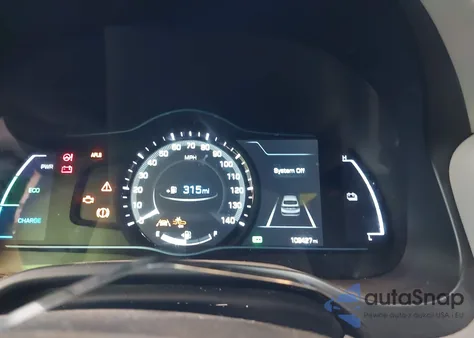 2017 Hyundai Ioniq Hybrid Limited из США, поврежденный, VIN KMHC05LC6HU026635